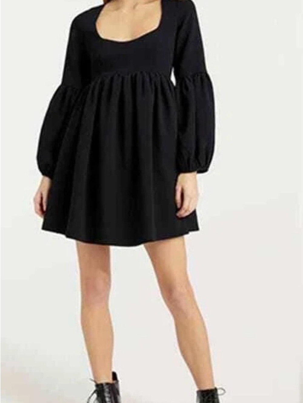 Cinq A Sept Dorina Balloon Long Sleeve Mini Dress Women's Black Size: 2 NWT.